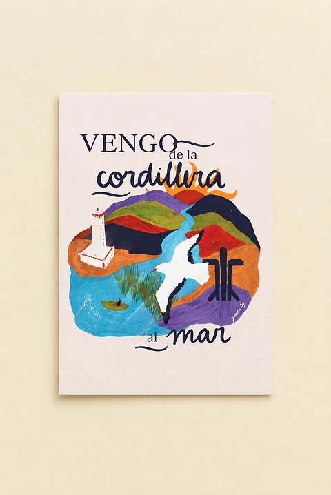 Postal De la Cordillera al Mar