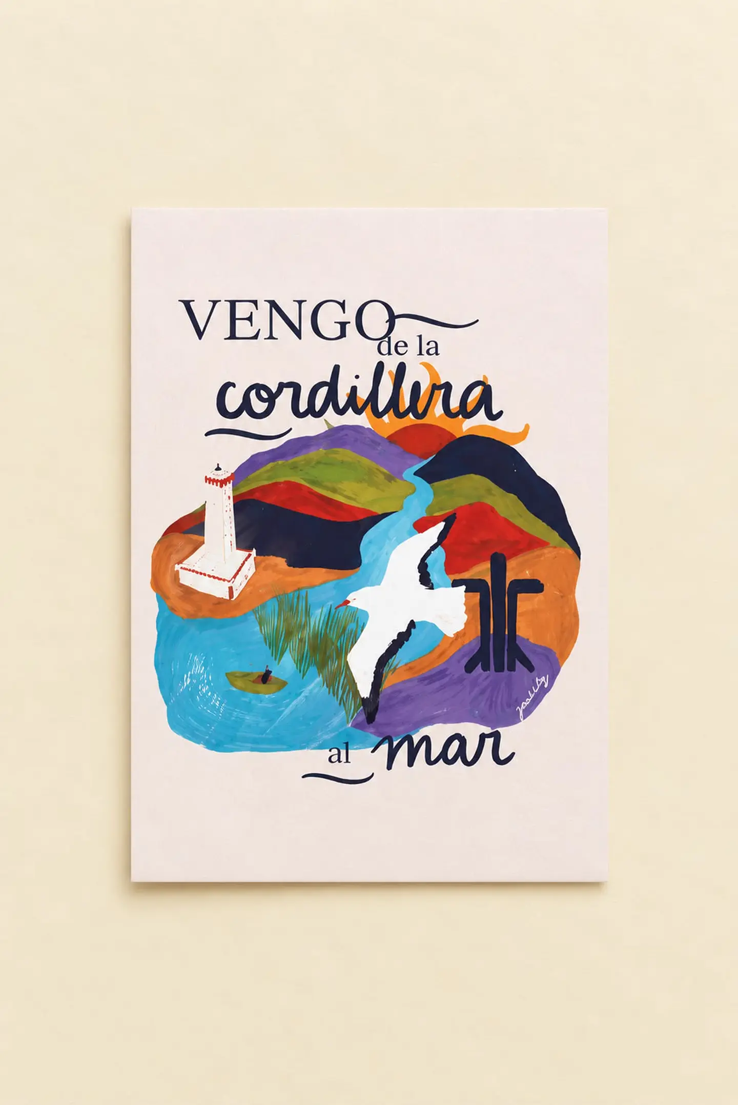 Postal De la Cordillera al Mar 1