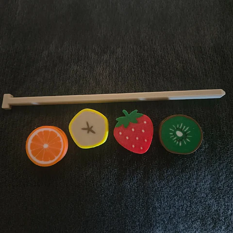 Patrones de brochetas de frutas