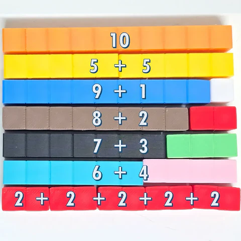 Regletas matemáticas 1 al 10