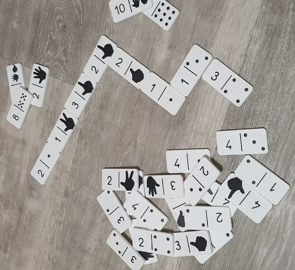 Domino número cantidad 2