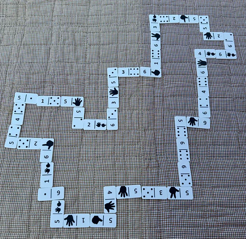 Domino número cantidad