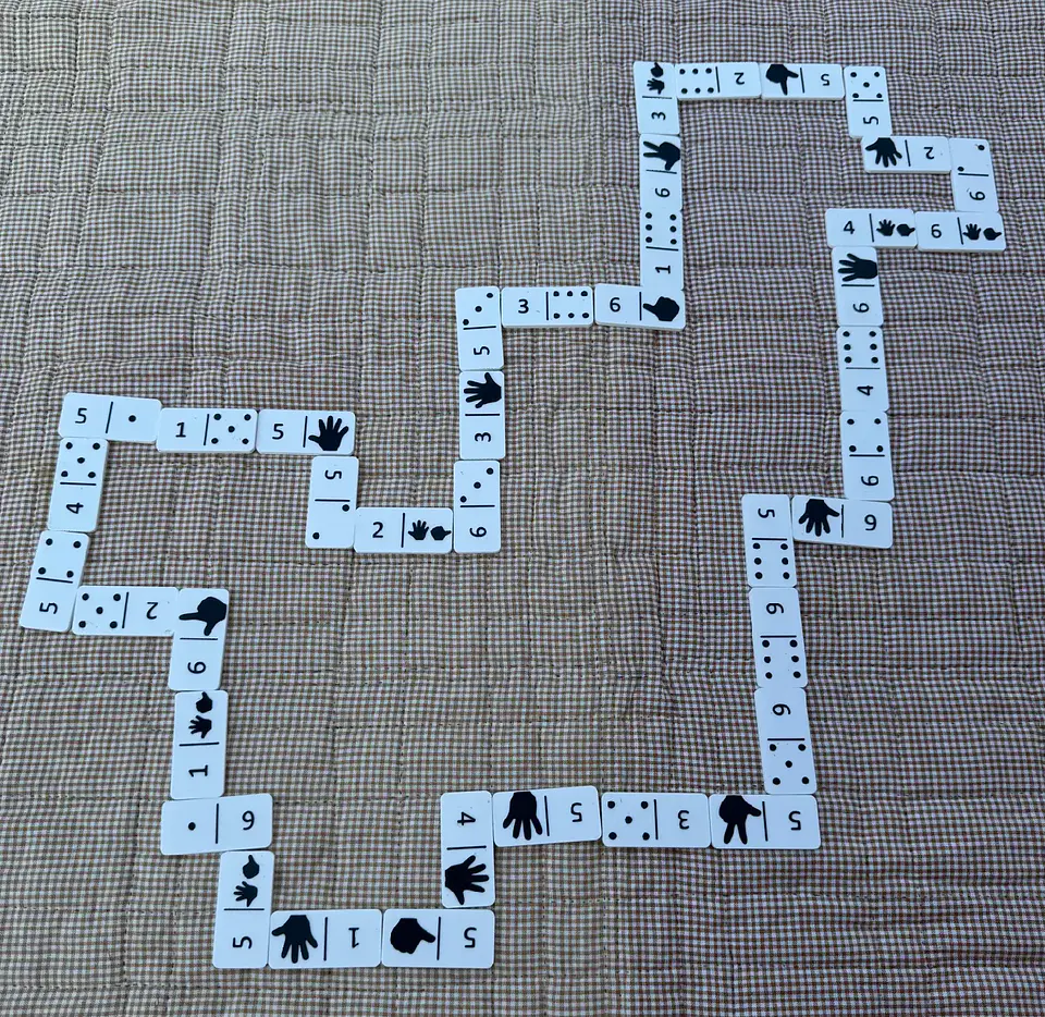 Domino número cantidad 1