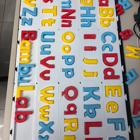 Panel de letras Montessori