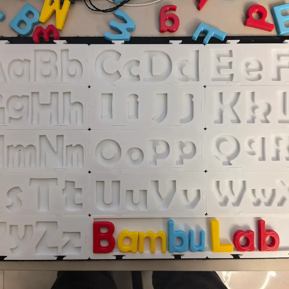Panel de letras Montessori 3