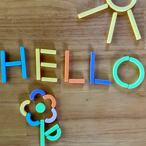 Plantillas para formar letras