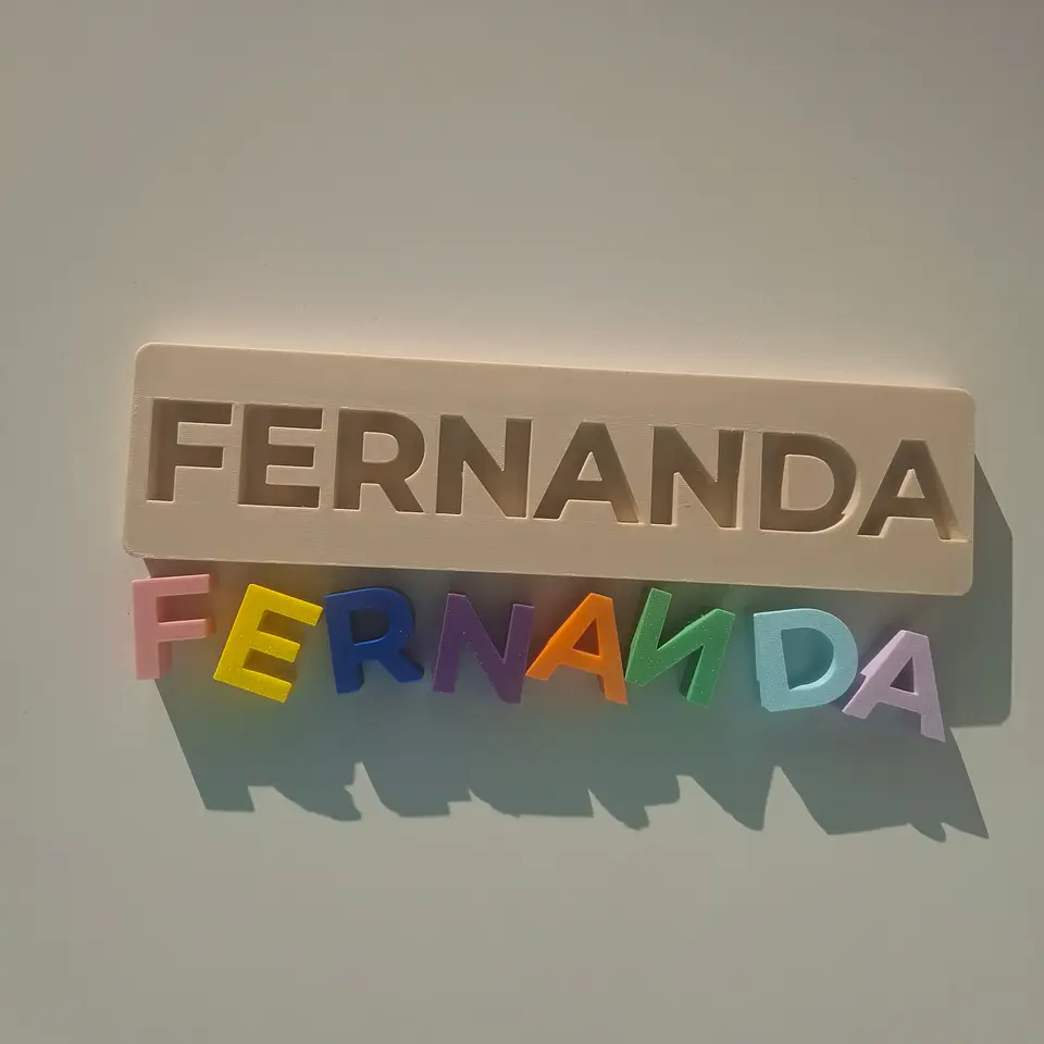 Puzzle de nombre personalizado 3