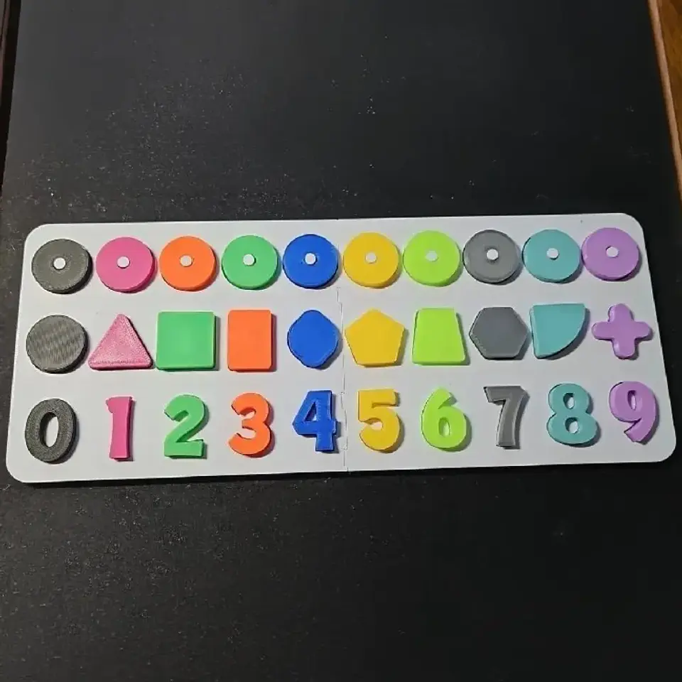Encaje formas y números 1