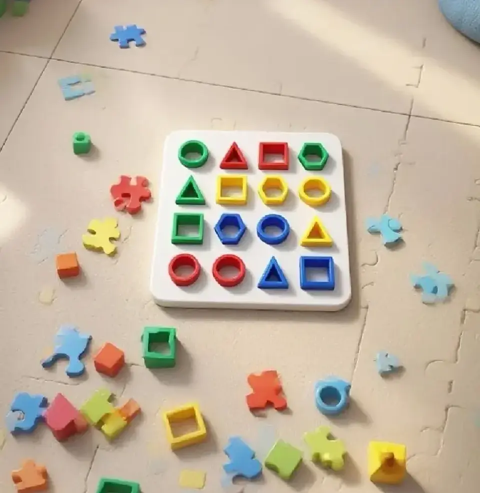 Puzzle lógico con encaje 1
