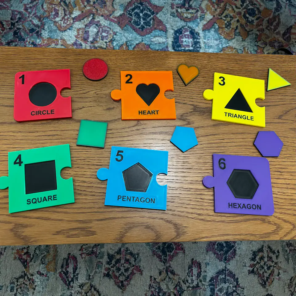 Puzzle formas geométricas y colores 2