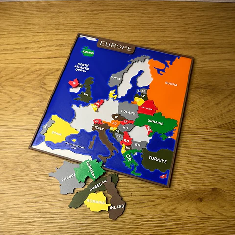 Puzzle mapa de Europa