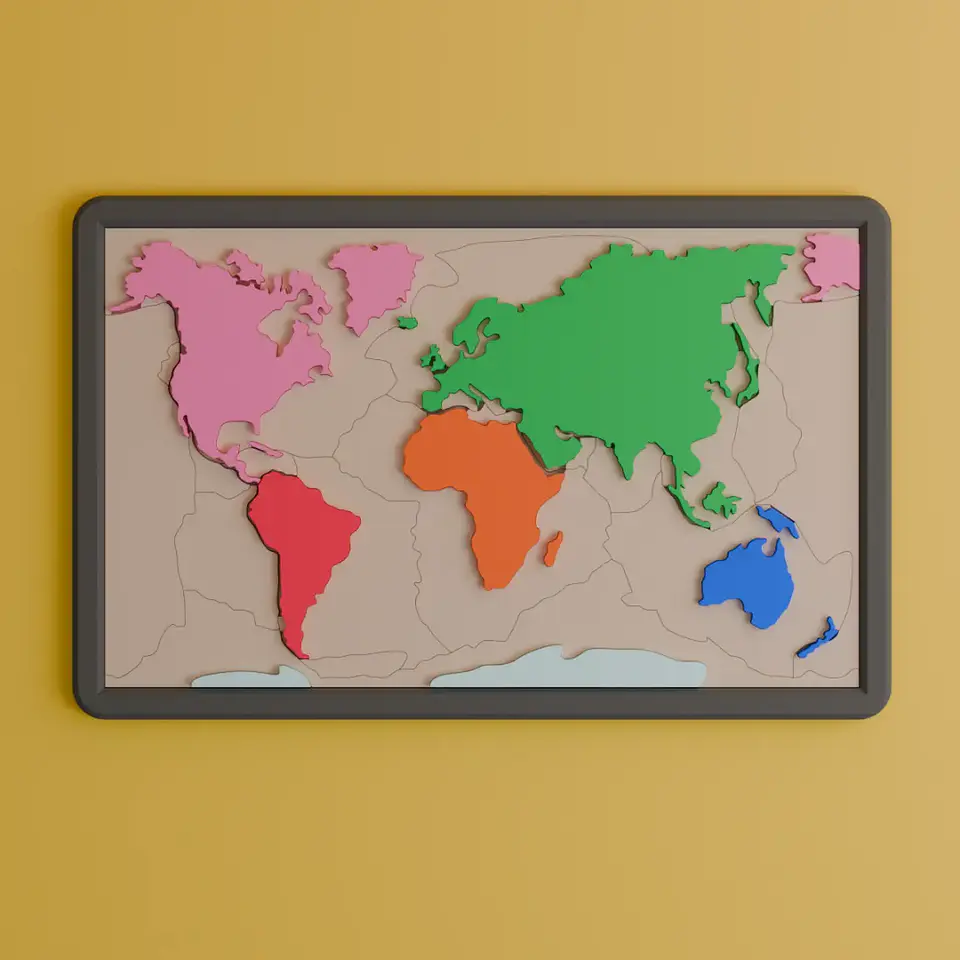 Puzzle mapa de placas 1