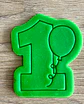 Molde numero 1 con globo - Miniatura 2