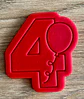 Molde numero 4 con globo - Miniatura 2