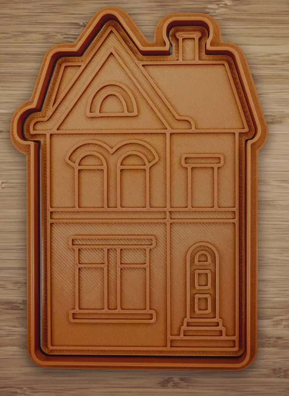 Molde casa navideña 1