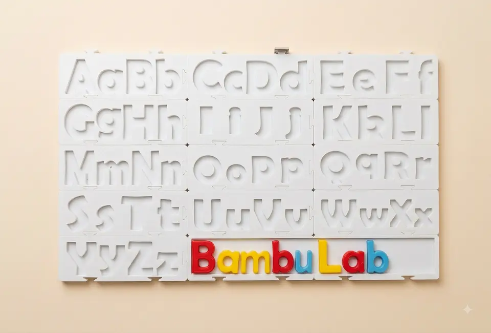 Panel de letras Montessori 2