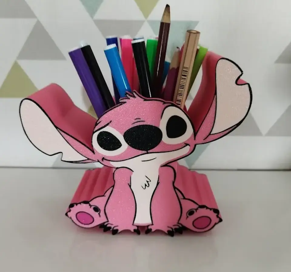 Portalapices de stitch o angel 2