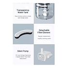 Bebedero Fuente De Agua De 1,8l Dispensador Gato Y Perro 3