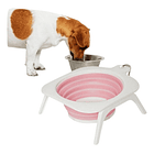 Plato Bowl Cuenco Portable Retráctil Perro Mascotas 1