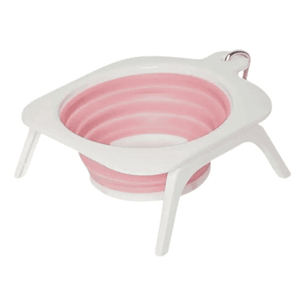 Plato Bowl Cuenco Portable Retráctil Perro Mascotas 2