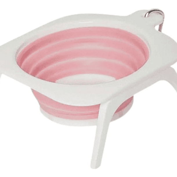 Plato Bowl Cuenco Portable Retráctil Perro Mascotas