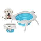 Plato Bowl Cuenco Portable Retráctil Perro Mascotas 4
