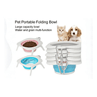 Plato Bowl Cuenco Portable Retráctil Perro Mascotas 5