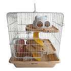 Jaula Para Hámster Tres Pisos Con Tobogán Casa Y Accesorios 7