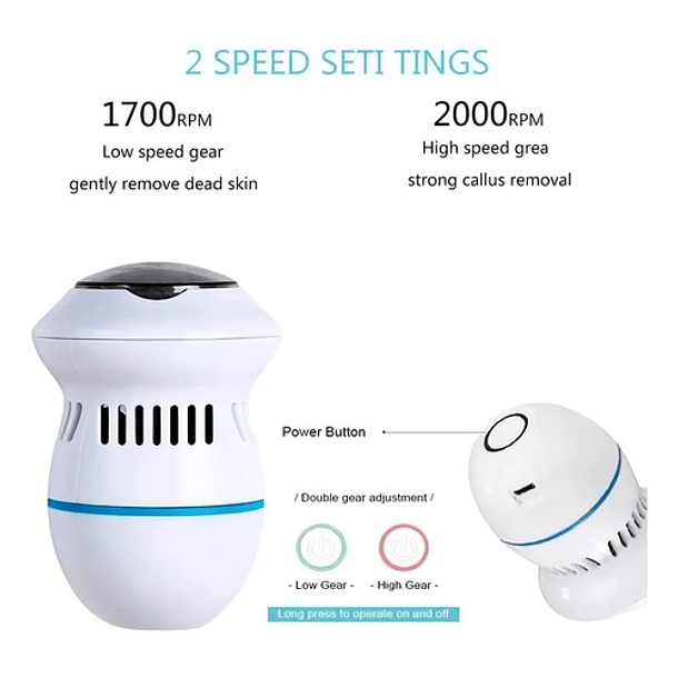 Quita Callos Electrico Pulidor De Pies Saca Callos Removedor 7
