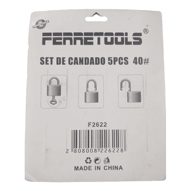 Set De Candados 5pcs  40mm Ferretols 2
