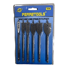 Juego De Brocas Paleta Mecha Plana Para Madera Set De 6pcs 2