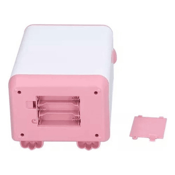 Alcancía Gato Ahorro Automática Contraseña Huella Y Sonido Color Rosa Animales 7