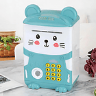Alcancía Gato Ahorro Automática Contraseña Sonido Y Huella C Animales Gato Azul 6