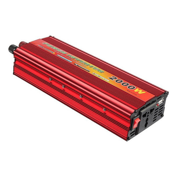 Inversor Convertidor De Corriente De Coche 2000w 12v/220v 4