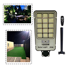 Foco Solar 1000 Watt Alumbrado Exterior Con Poste Y 420 Led 2
