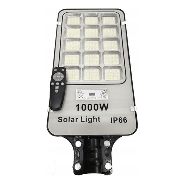 Foco Solar 1000 Watt Alumbrado Exterior Con Poste Y 420 Led 6