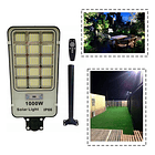 Foco Solar 1000 Watt Alumbrado Exterior Con Poste Y 420 Led 7