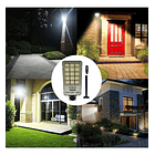 Foco Solar 1000 Watt Alumbrado Exterior Con Poste Y 420 Led 10