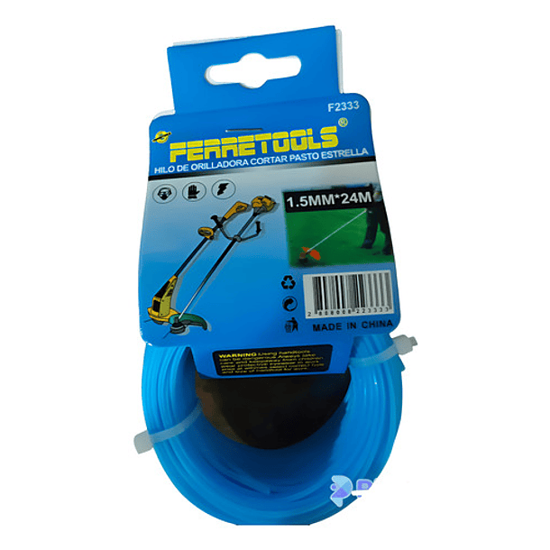Hilo Nylon Para Orilladora Rd Para Pasto 1.5mm X 24 Mts 1
