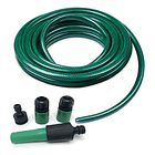 Manguera De Riego Jardín Reforzada 1/2 PLG X 15mts + Acoples 1