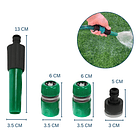 Manguera De Riego Jardín Reforzada 1/2 PLG X 15mts + Acoples 2