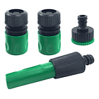 Manguera De Riego Jardín Reforzada 1/2 PLG X 15mts + Acoples 8