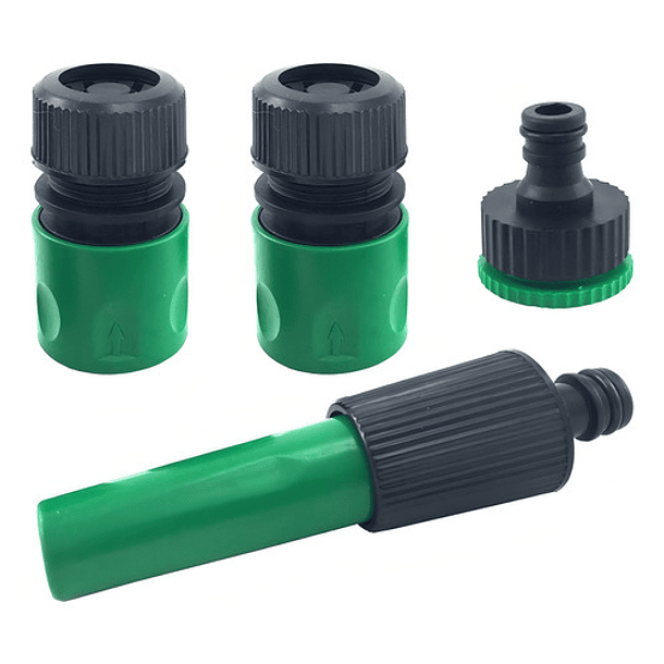 Manguera De Riego Jardín Reforzada 1/2 PLG X 15mts + Acoples 8