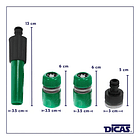Manguera De Riego Jardín Reforzada 1/2 PLG X 15mts + Acoples 11