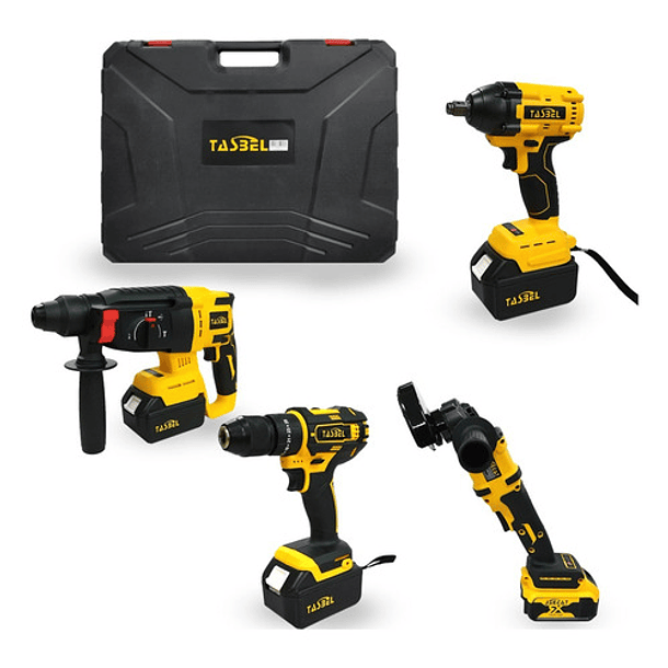 Set De Herramientas Inalámbrica Con Maleta 98 V 4 Baterías 1