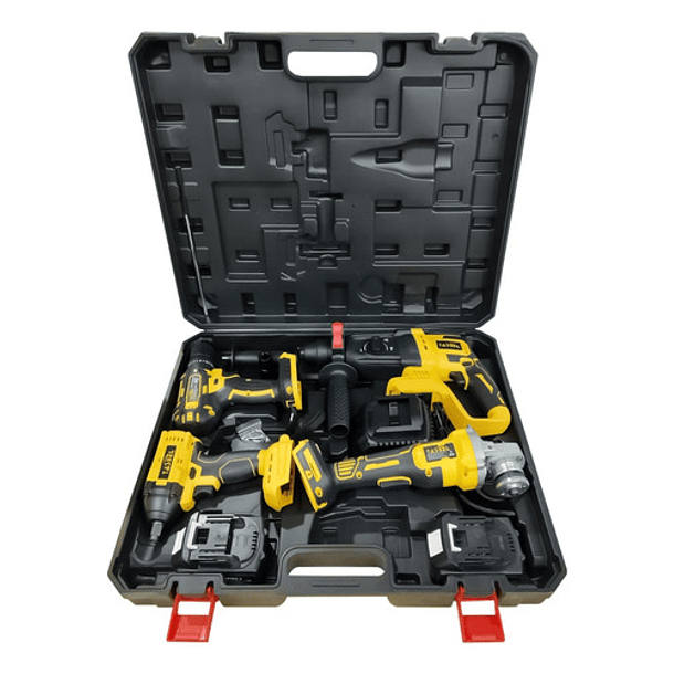 Set De Herramientas Inalámbrica Con Maleta 98 V 4 Baterías 2