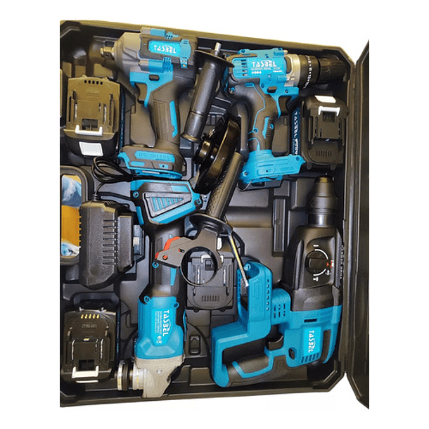 Set De Herramientas Inalámbrica Con Maleta 98 V 4 Baterías 7