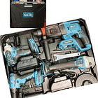 Set De Herramientas Inalámbrica Con Maleta 98 V 4 Baterías 9