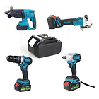 Set De Herramientas Inalámbrica Con Maleta 98 V 4 Baterías 11