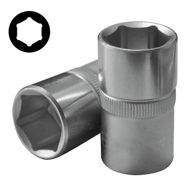 Juego De Dados Hexagonales 1/2`` 10-32mm (4223), Force Negro 5